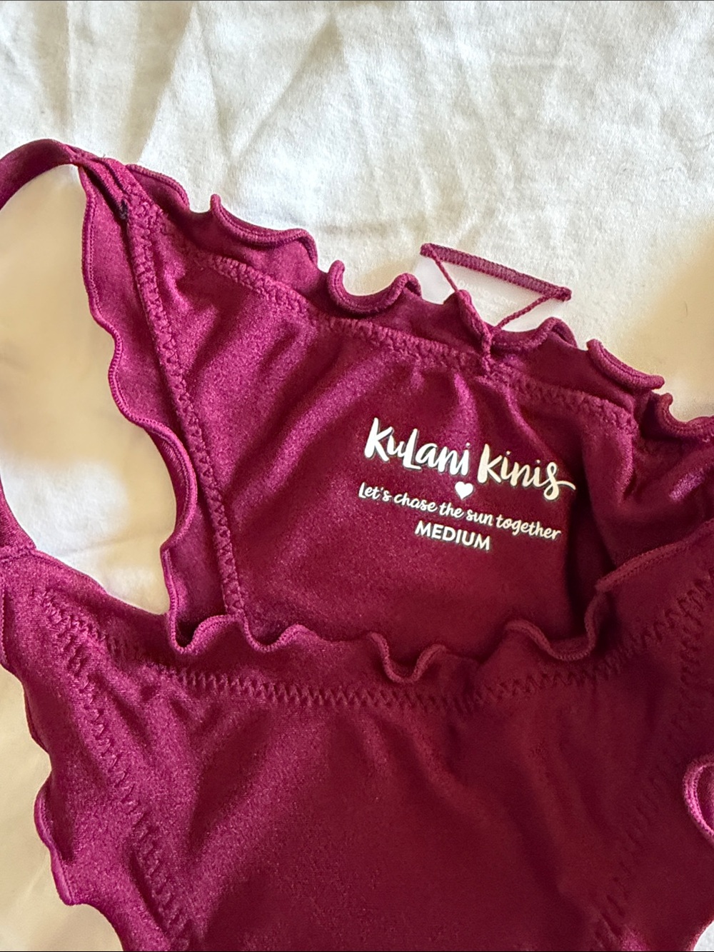 Kulani Kinis Sangria Set NWT Small top Medium Bottom - Picture 6 of 6